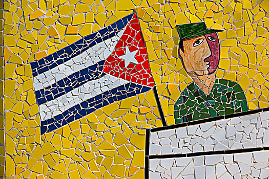 加勒比,古巴,看,上方,渔村,家,艺术家,装饰,附近,独特,展示,图案,艺术工作,使用,只有