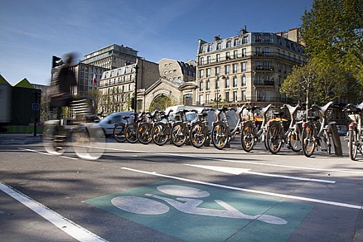 自行车出租,巴黎,法国