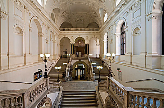 楼梯,大学,环城大道,环路,维也纳,奥地利,欧洲