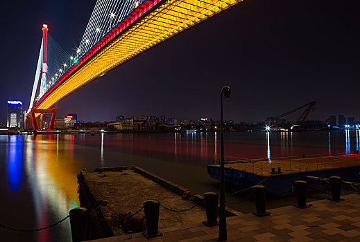 新华滨江杨浦大桥夜景