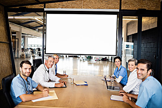 企业团队,录像,交谈,会议室,办公室