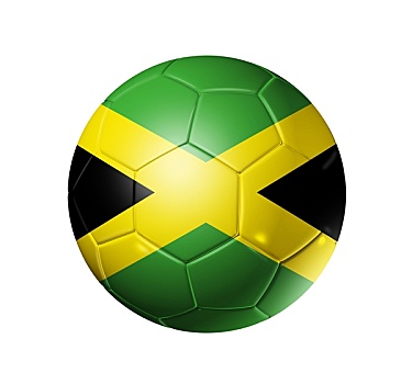 足球,球,牙买加,旗帜