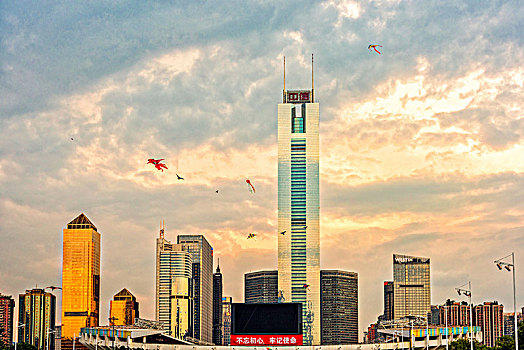 城市风筝,广州城市风光