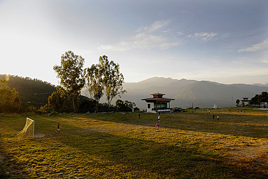 足球场,地区,不丹,亚洲