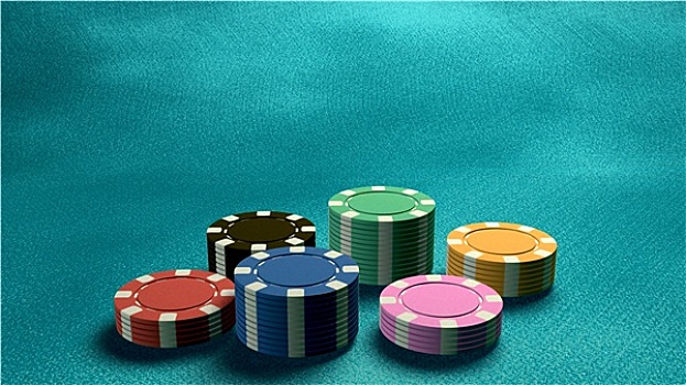 赌场,筹码,仰拍,蓝色,桌子