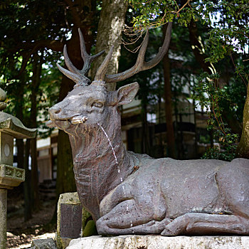 奈良神鹿雕塑