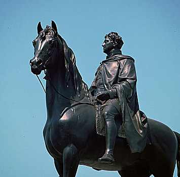 骑马雕像,乔治四世,英格兰,19世纪,艺术家