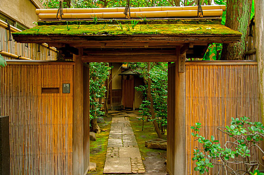 日本东京,上野历史建筑,著名的茶道场