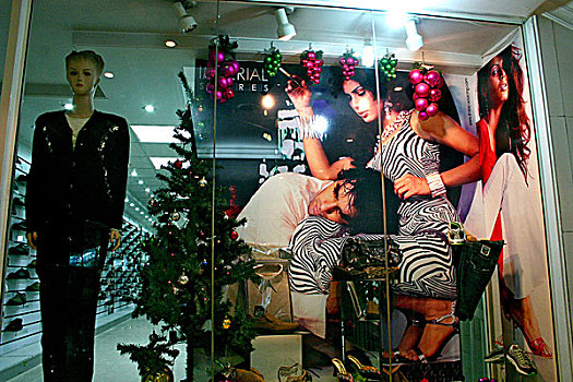 阿富汗,商店,装饰,圣诞树,圣诞节,庆贺,工作,国际,公司,条理,喀布尔,十二月,2007年