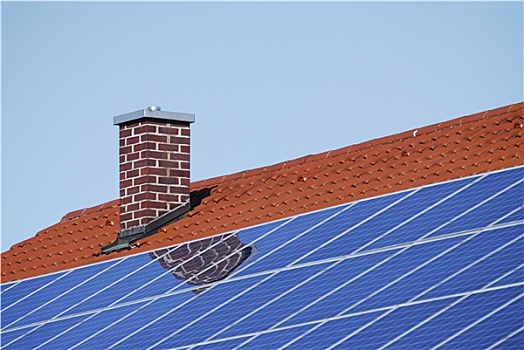 屋顶,光电,太阳能电池