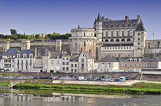 城堡,法国,皇家,昂布瓦斯,卢瓦尔河谷,建造,15世纪,旅游胜地