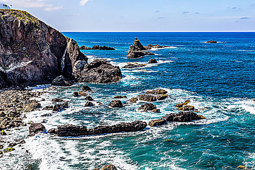 石头,海岸,大西洋