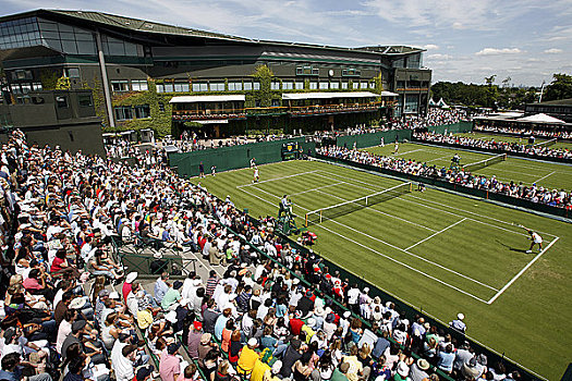 英格兰,伦敦,温布尔登,球场,中心,背景,网球,冠军,2008年