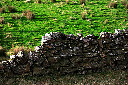 石头,墙壁,栅栏,爱尔兰,欧洲