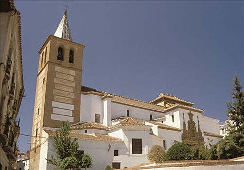 西班牙,安达卢西亚,卡尔莫纳,风景,教堂,钟楼