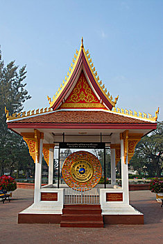 世界,平和,庙宇,万象,老挝,东南亚,亚洲