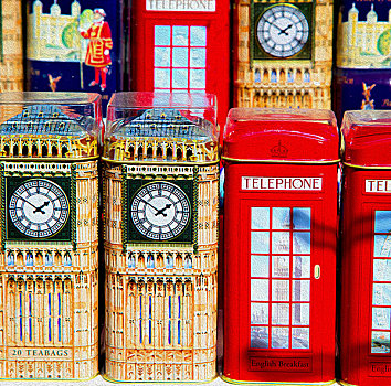 纪念品,英格兰,伦敦,废弃,盒子,经典,英国,象征