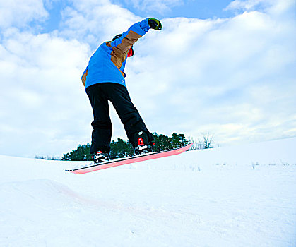跳跃,滑雪板