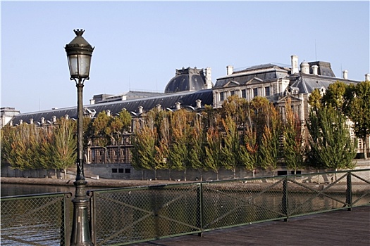 巴黎,路灯,塞纳河