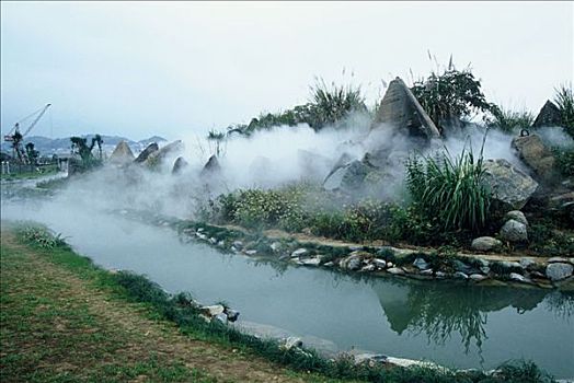 长江三峡三峡大坝截流纪念园截流石雕塑