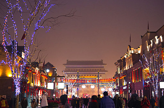 前门,街道,北京,中国