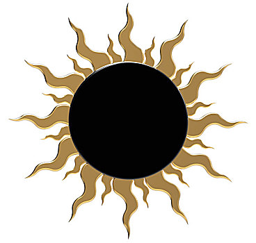 黑色,太阳