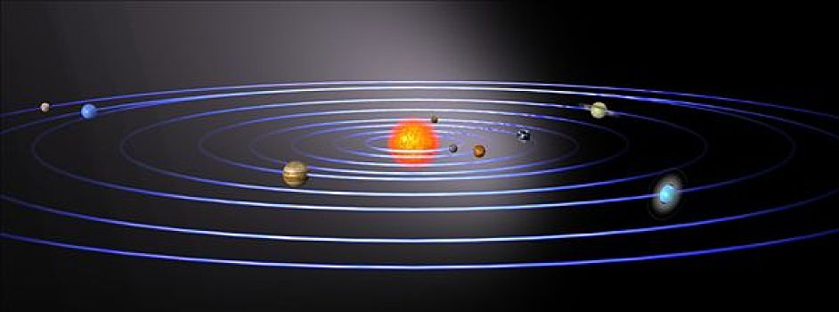 太阳系,太阳,中心,星球,水银,地球,火星,木星,土星