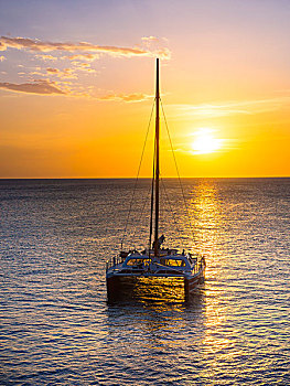 帆船,尼格瑞尔,区域,牙买加,北美