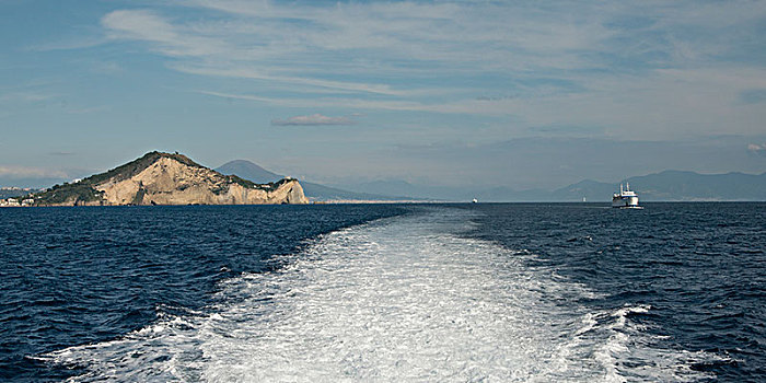 尾流,海洋,普罗奇达,坎帕尼亚区,意大利
