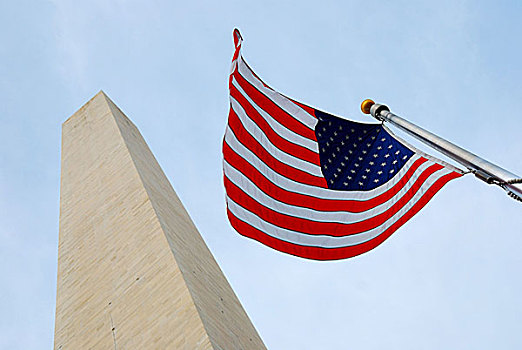 国旗,乔治华盛顿纪念碑