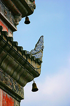 重庆市北培区,原江北县,柳荫乡塔坪寺内耸立建于公元1167年的宋代石塔