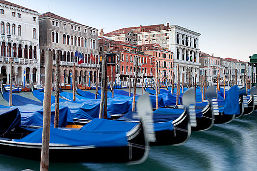 小船,大运河,早晨,威尼斯,意大利,欧洲