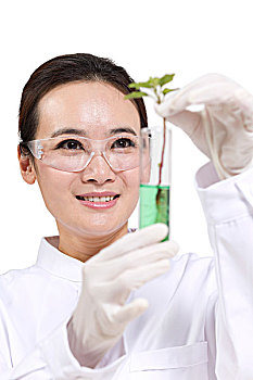 科學家在實驗室做科學實驗