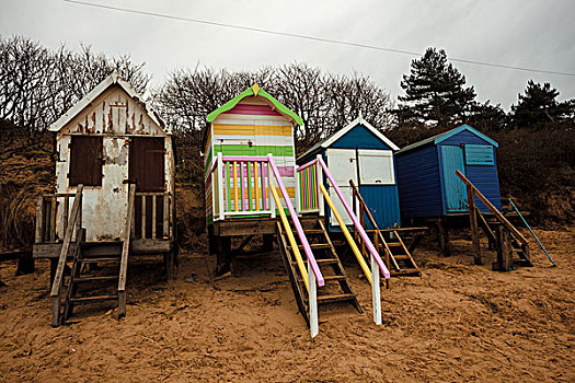 海滩小屋,冬天