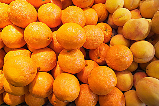 橘子,桃