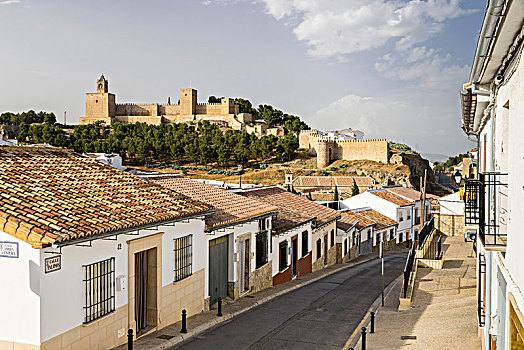 老城,要塞,阿尔卡萨瓦城堡,安提奎尔,省,马拉加,安达卢西亚,西班牙,欧洲
