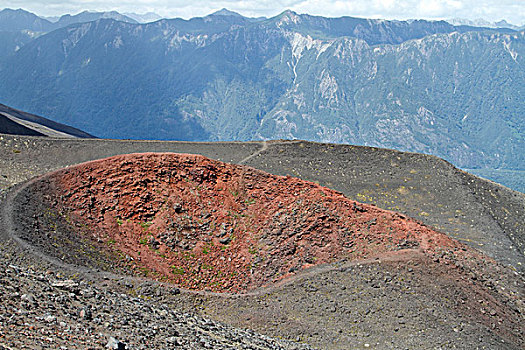 火山口,火山,智利