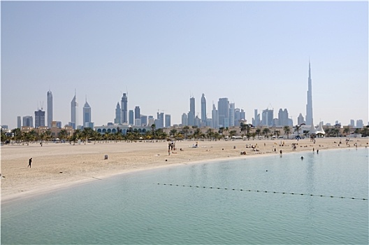 海滩,迪拜