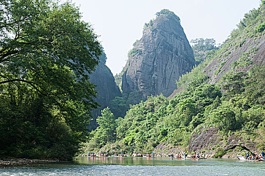 福建南平武夷山九曲溪漂流