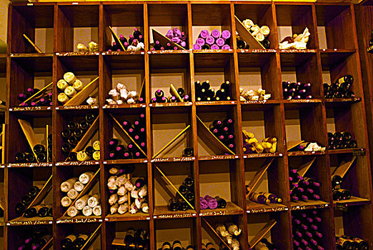 葡萄酒,架子,存储,瓶子