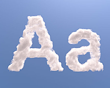 字母a,云,形状