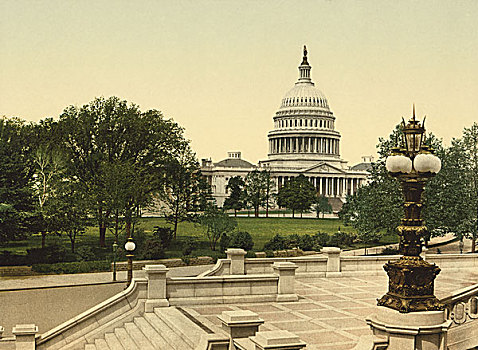 国会大厦,华盛顿特区,美国,1898年,建筑,政府,历史