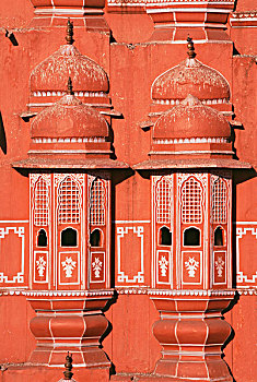 印度,拉贾斯坦邦,斋浦尔,特写,窗户,风之宫,风宫,大幅,尺寸