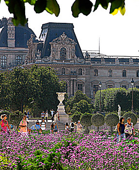法国,巴黎,卢浮宫,杜乐丽花园
