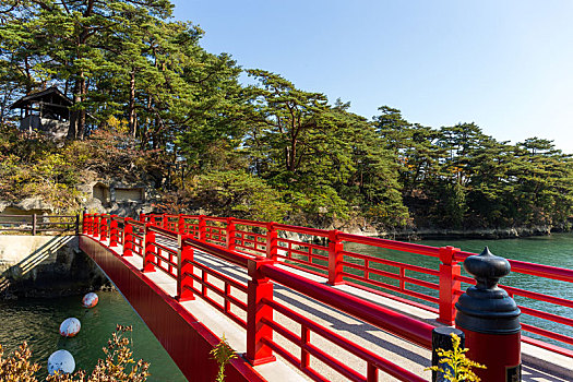 日本人,松岛,红色,桥