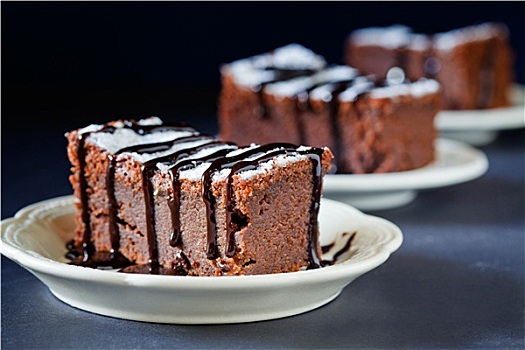 甜,巧克力蛋糕