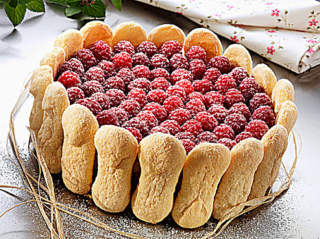 树莓蛋糕,手指糕点