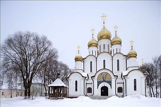 寺院,圣诞老人,迟,世纪,金环,俄罗斯
