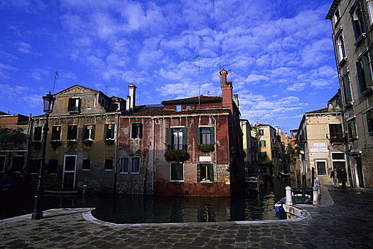 意大利,威尼斯,运河,场景