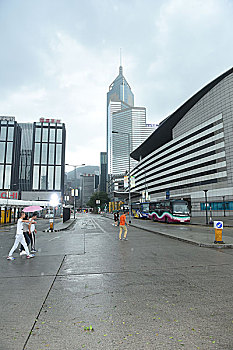 香港旅游遇台风